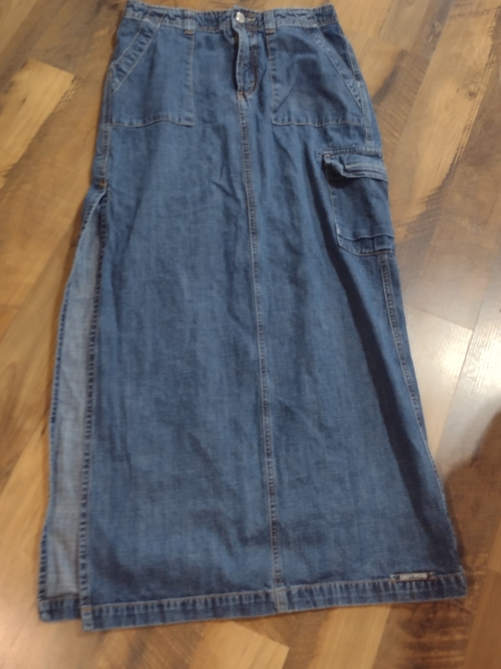 Lucky Brand Dungaree Denim Skirt Size 4